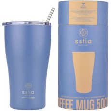 ESTIA 01-23188 COFFEE MUG SAVE THE AEGEAN DENIM BLUE 0.5LT